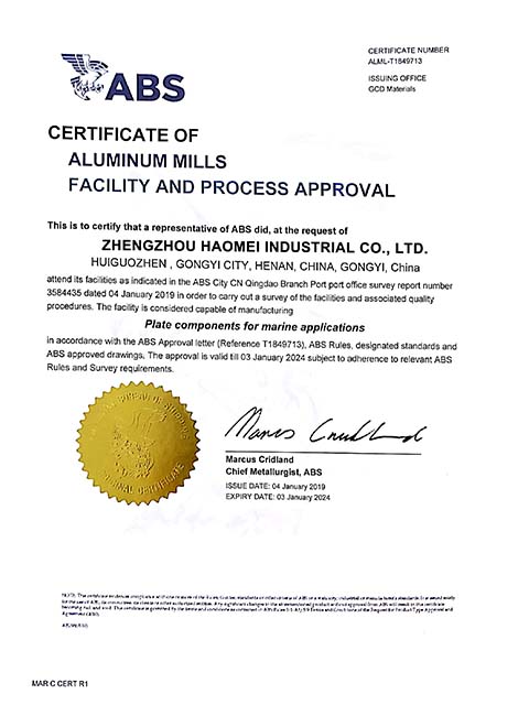 ABS Certificate