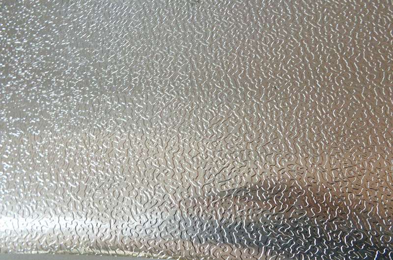 Embossed aluminum coil