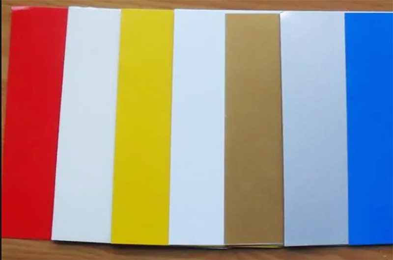 aluminum ceilings painted in various finishes and colors