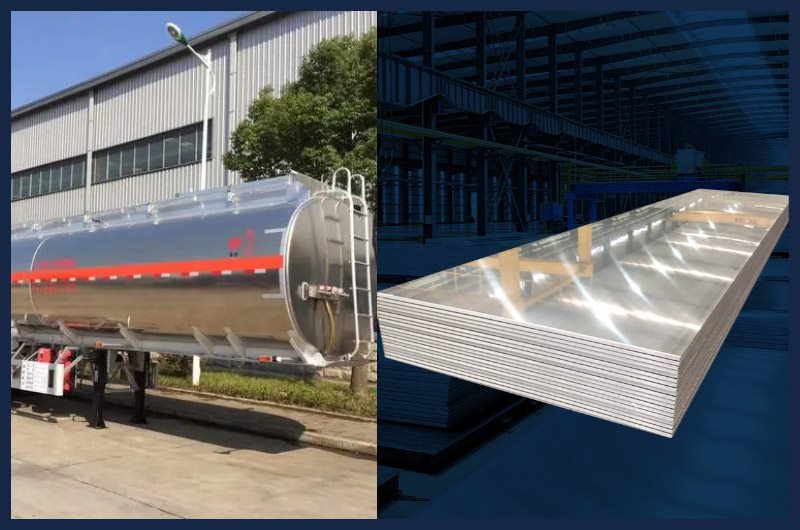 5754 Aluminum Plate on Tank Car