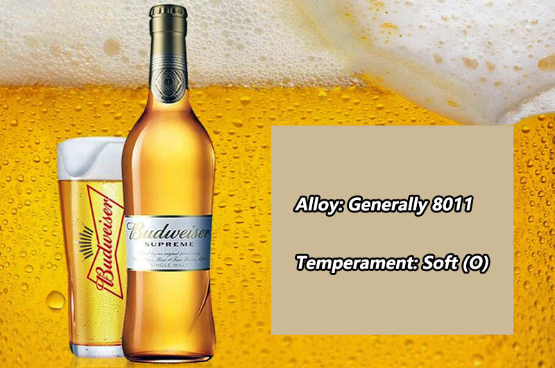 Food grade aluminum foil used for beer sealing foil
