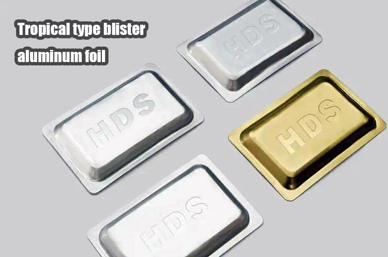 Tropical type blister aluminum foil