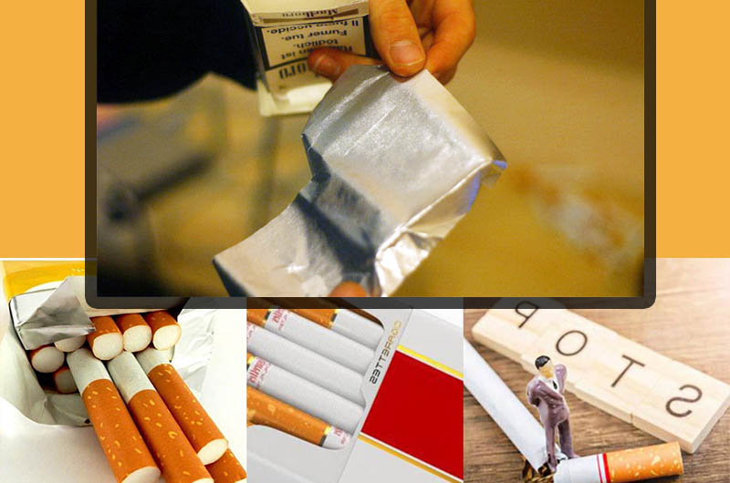 Cigarette aluminum foil