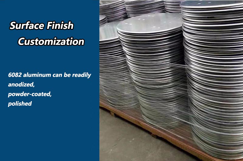 6082 Aluminum Disc Circle Surface Finish Customization