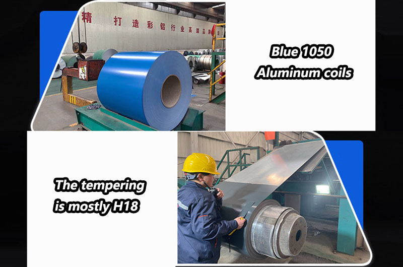 Blue 1050 aluminum coil