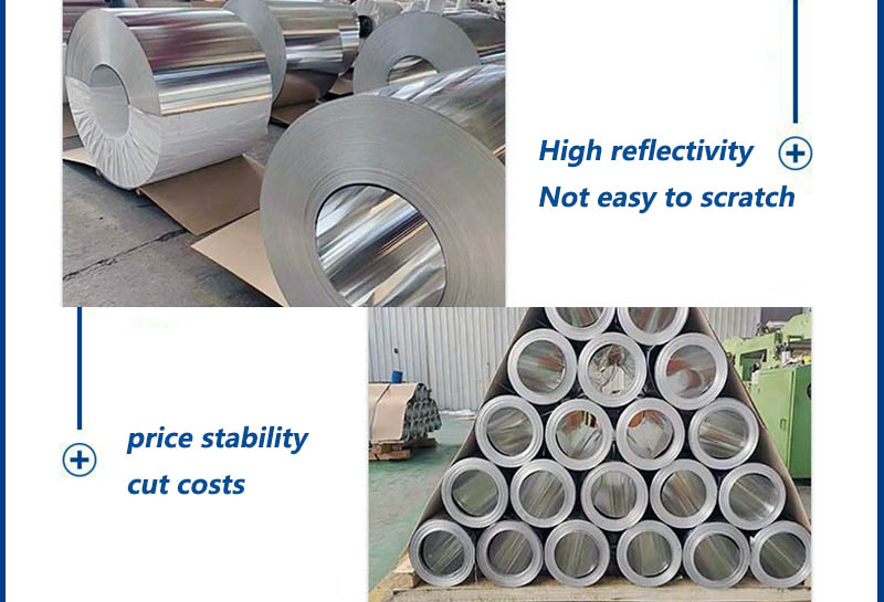 Features of mirror aluminum coils
