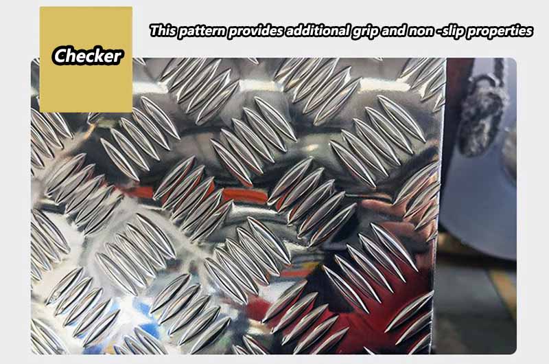 Marine-grade aluminum checker plate